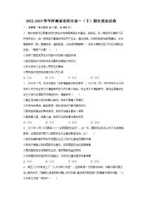 2022-2023学年河南省洛阳市高一（下）期末政治试卷（含解析）