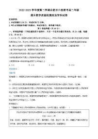 安徽省合肥六校联盟2022-2023学年高二政治下学期期末联考试题（Word版附解析）