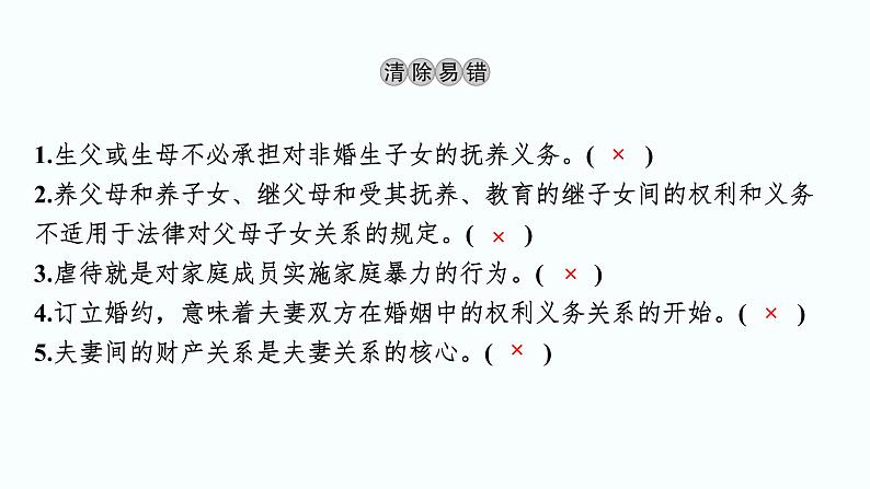 2024届高考政治一轮复习选择性必修2法律与生活第二单元家庭与婚姻课件第4页
