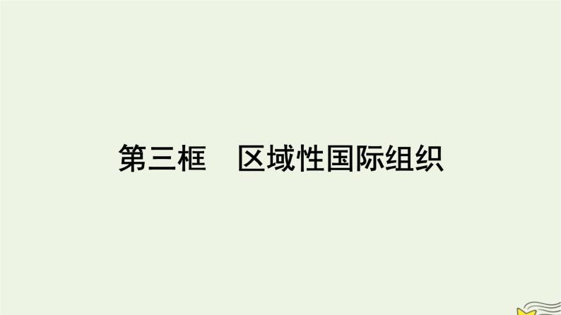 新教材2023年高中政治第4单元国际组织第8课主要的国际组织第3框区域性国际组织课件部编版选择性必修101