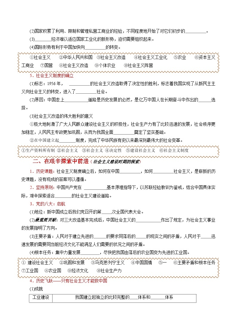 高中政治统编版必修一 2.2 社会主义制度在中国的确立 核心素养课件+教案+学案02