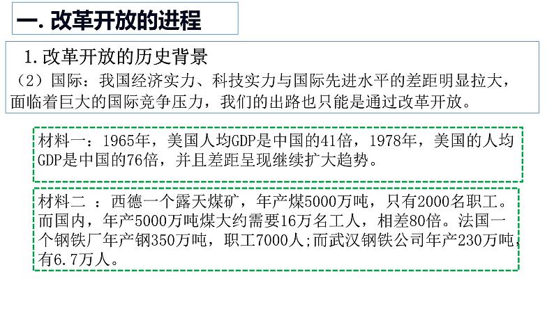高中政治统编版必修一3.1伟大的改革开放课件PPT07