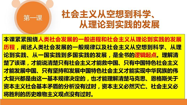 第一课 社会主义从空想到科学 从理论到实践的发展 课件-2024届高考政治一轮复习统编版必修一中国特色社会主义07