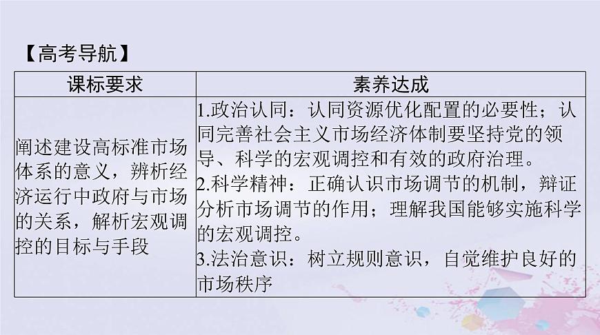 2024屆高考政治一輪總復(fù)習(xí)第二部分必修2第一單元第二課我國的社會主義市抄濟體制課件第2頁