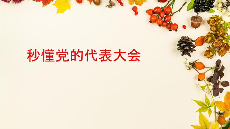 二十大报告热点23 秒懂党的代表达会(PPT)-【二十大专题】2023年高考政治“党的二十大”精准解读与原创押题第1页