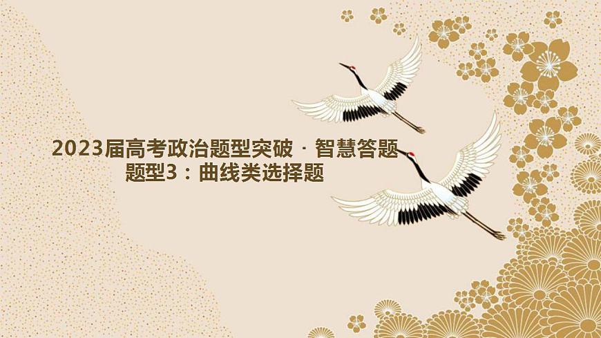 題型3 曲線類選擇題（講·題型突破）-2023屆高考政治（題型突破智慧答題）沖刺復(fù)習(xí)（統(tǒng)編版）課件PPT第1頁