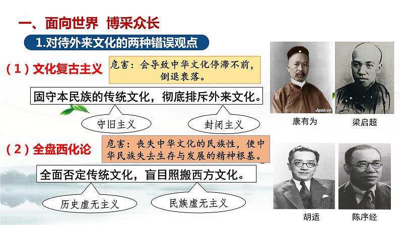 8.3 正确对待外来文化 课件-高中政治统编版必修408