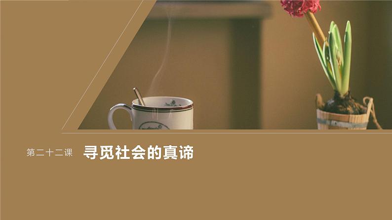 2024届高考政治一轮复习(部编版江苏专用)必修4哲学与文化第二十二课寻觅社会的真谛课件第1页