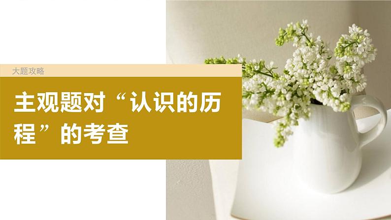 2024届高考政治一轮复习(部编版江苏专用)选择性必修3逻辑与思维第三十七课大题攻略主观题对“认识的历程”的考查课件02