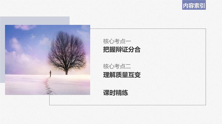 2024屆高考政治一輪復(fù)習(xí)(部編版江蘇專用)選擇性必修3邏輯與思維第三十七課課時1辯證分合與質(zhì)量互變課件第6頁