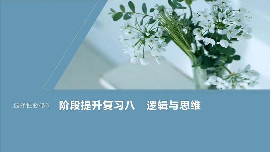 2024屆高考政治一輪復習（部編版江蘇專用）選擇性必修3邏輯與思維階段提升復習八邏輯與思維課件第1頁