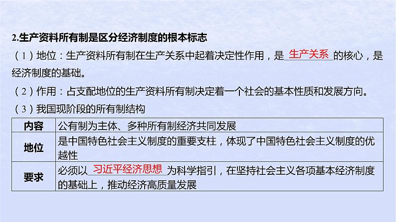 江苏专版2023_2024学年新教材高中政治第一单元生产资料所有制与经济体制第一课我国的生产资料所有制第一框公有制为主体多种所有制经济共同发展课件部编版必修2第7页