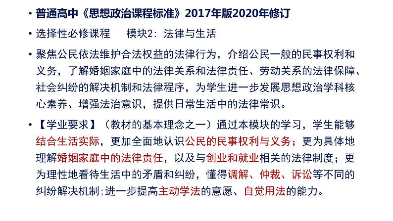 法律与生活高考复习备考 课件-2024届高考政治一轮复习统编版选择性必修二法律与生活04
