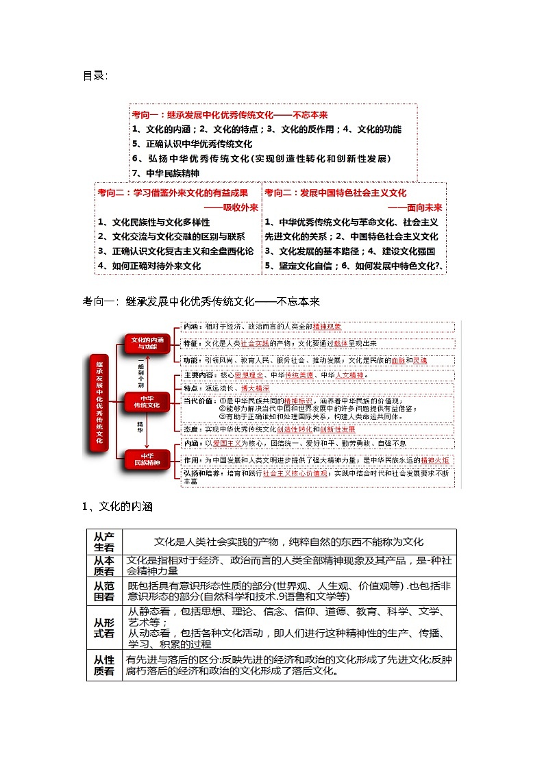 新高考政治二轮复习教学设计专题十文化传承与文化创新(含解析)第3页