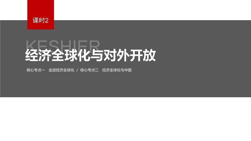 新高考政治二輪復習講義課件專題12課時2 經(jīng)濟全球化與對外開放(含解析)第2頁