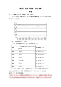 新高考政治二轮复习题型归纳与变式演练题型八 反映（图表）类主观题 精品练习（含解析）