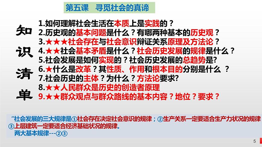 第五課 尋覓社會的真諦 課件-2024屆高考政治一輪復(fù)習(xí)統(tǒng)編版必修四哲學(xué)與文化第5頁