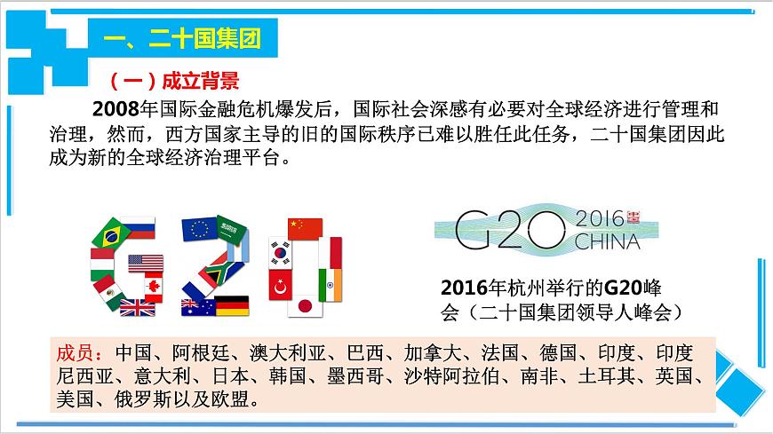 9.2中國與新興國際組織(課件)第3頁