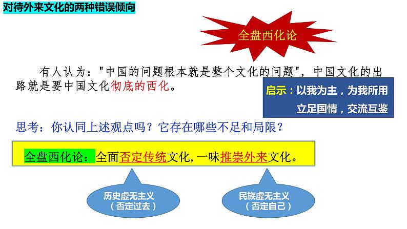 8.3正确对待外来文化-高中政治统编版必修四《哲学与文化》课件PPT第6页