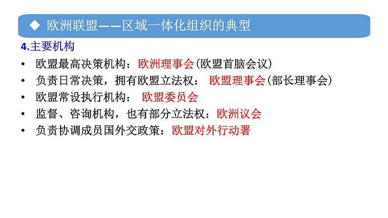 专题18 区域性国际组织-备战2024年高考政治一轮复习课件(统编版选择性必修1)第6页