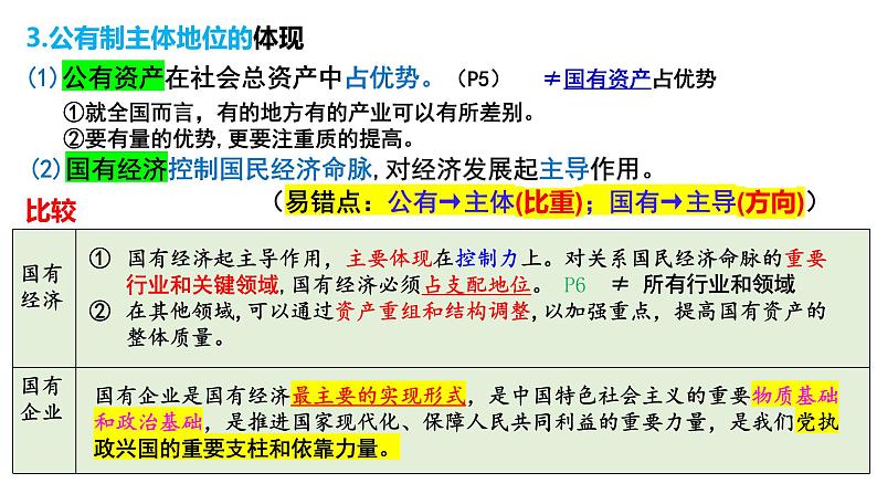 第一课 我国的生产资料所有制 课件-2024届高考政治一轮复习统编版必修二经济与社会第7页
