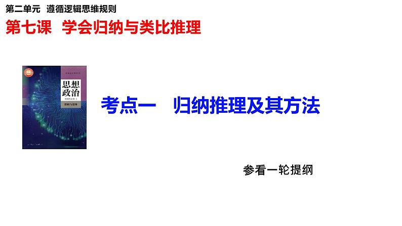 第七课学会归纳与类比推理课件-2024届高考政治一轮复习统编版选择性必修三逻辑与思维第5页
