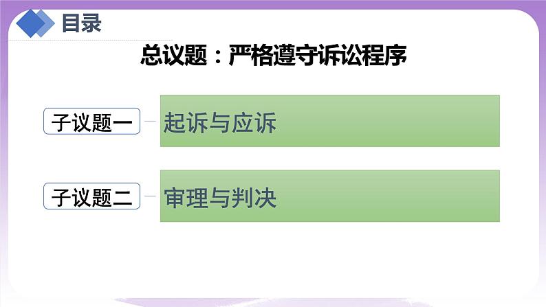 【核心素养】10.2《严格遵守诉讼程序》课件第4页