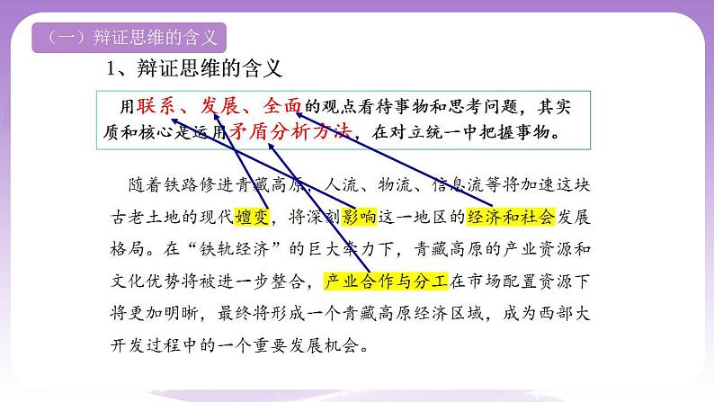 8.1《辩证思维的含义与特征》课件 统编版高中政治选修三第5页