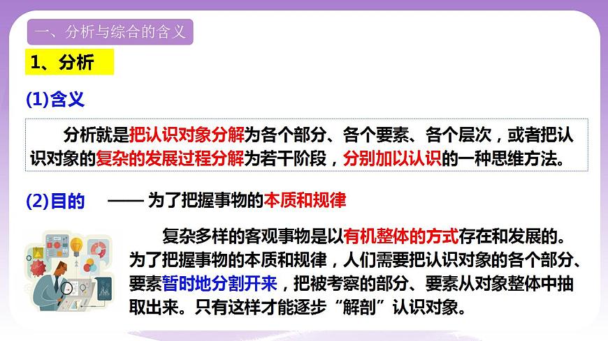 8.2《分析與綜合及其辯證關(guān)系》課件 統(tǒng)編版高中政治選修三第2頁(yè)