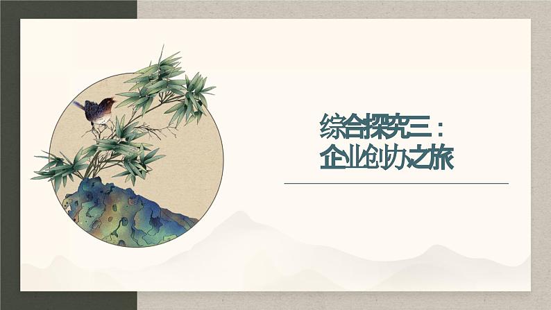 综合探究三:企业创办之旅 (课件 ) 高中政治选择性必修2 法律与生活同步课件01