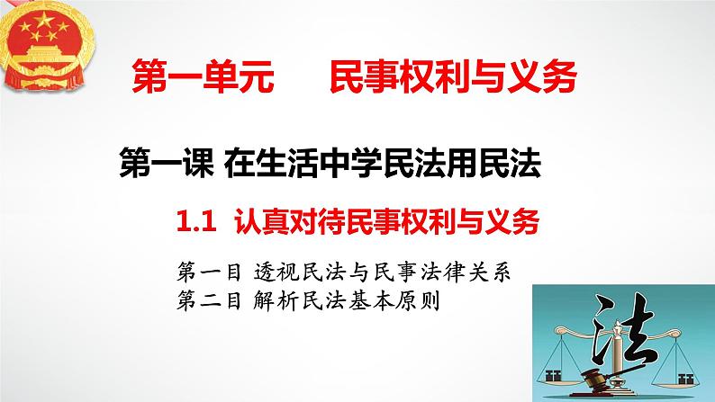 1.1认真对待民事权利与义务 课件 - 高中政治 选择性必修2 统编版04