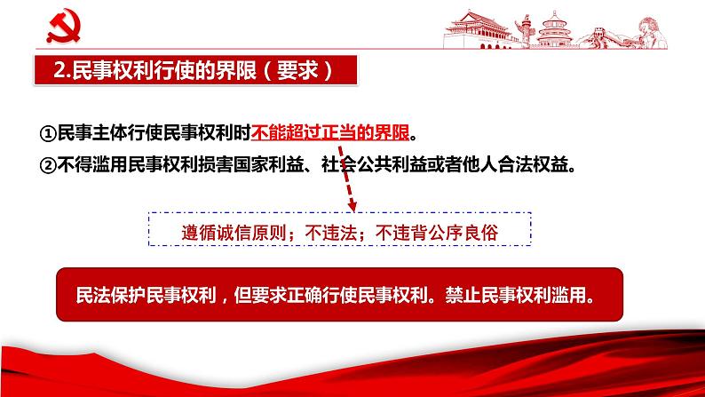 4.2权利行使 注意界限 课件 - 高中政治 选择性必修2 统编版06