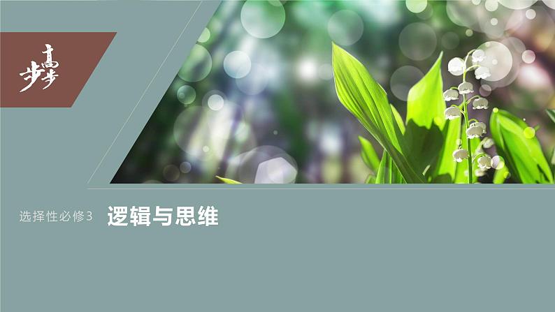 2024年高考政治一轮复习课件(部编版) 选择性必修3 大题攻略 主观题对“综合运用逻辑与思维知识”的考查03