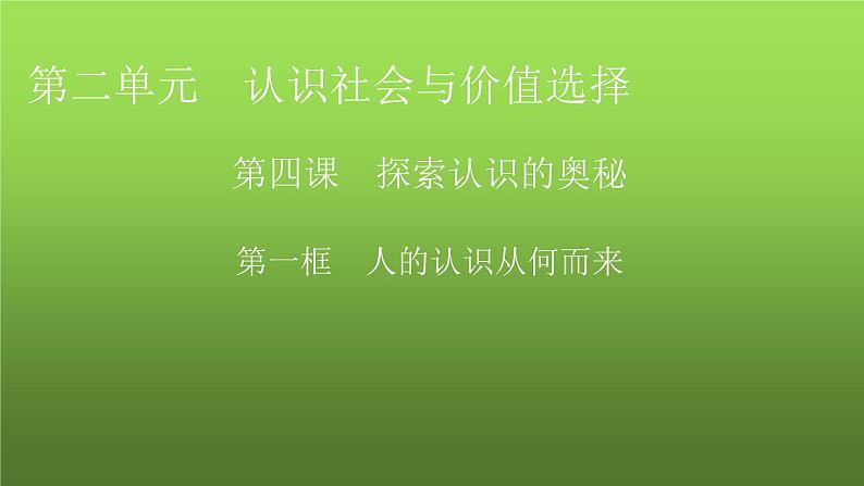 人教版高中政治必修4第4课第1框课件第1页