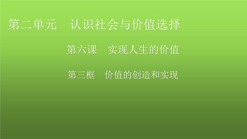 人教版高中政治必修4第6课第3框课件01