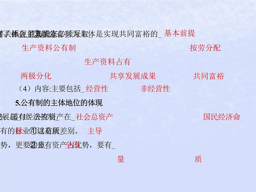 2024高考政治基礎(chǔ)知識綜合復(fù)習(xí)必修2課時5我國的生產(chǎn)資料所有制課件第7頁