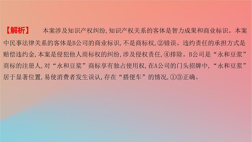 2025版高考政治一輪復習新題精練專題十二民事權利義務與社會爭議解決專題綜合檢測課件第7頁