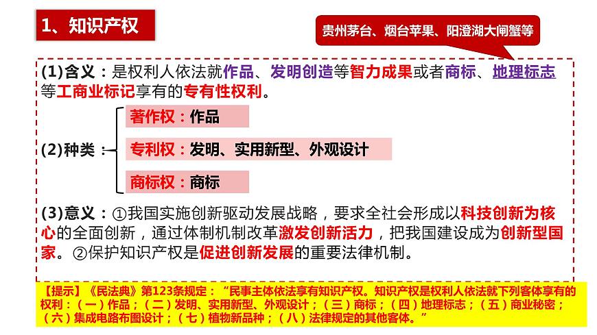 2.2尊重知識產(chǎn)權(quán) 課件 - 高中政治統(tǒng)編版選擇性必修二法律與生活第5頁