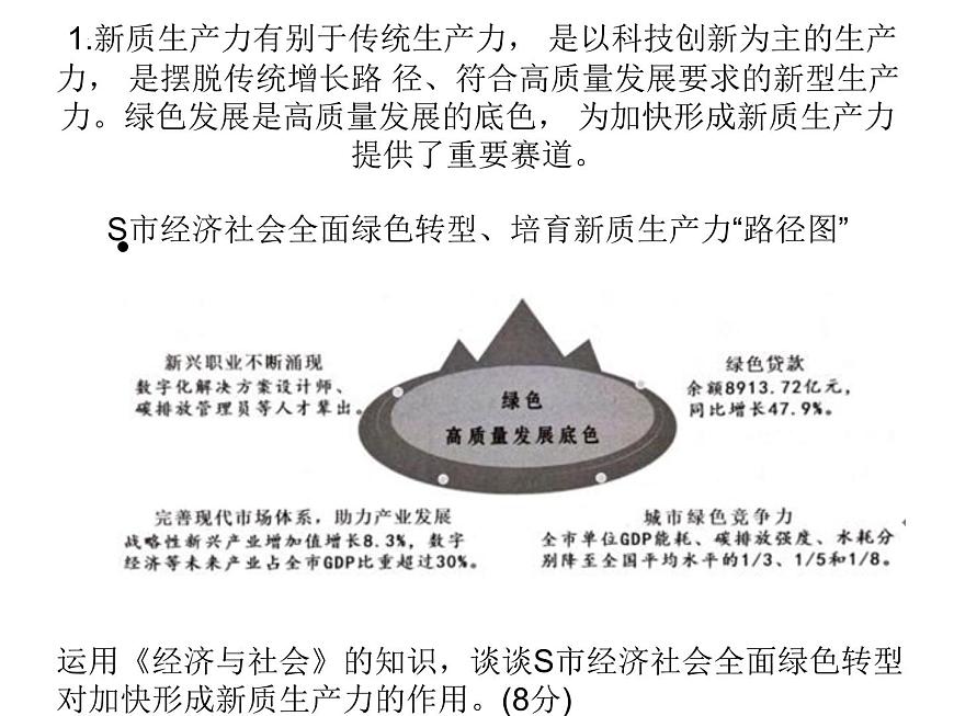 經(jīng)濟與社會主觀題課件-2024屆高考政治一輪復習統(tǒng)編版必修二第1頁