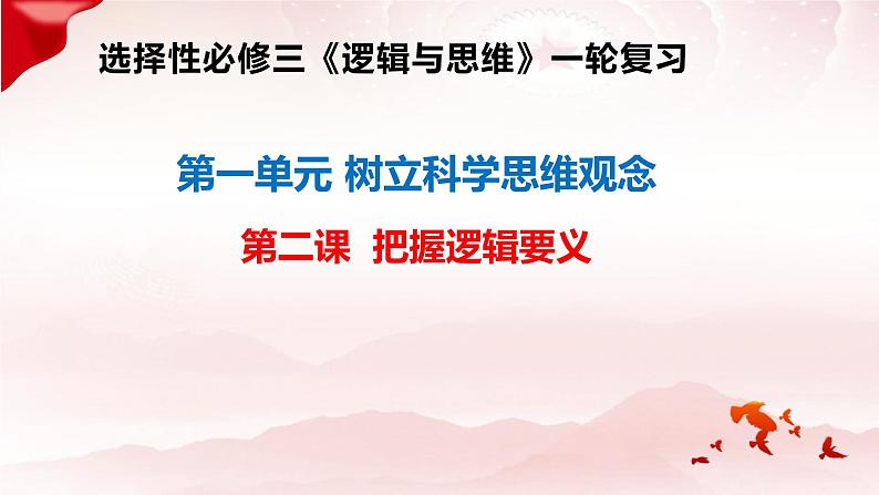 第二课 把握逻辑要义 课件-2024届高考政治一轮复习统编版选择性必修三逻辑与思维第2页