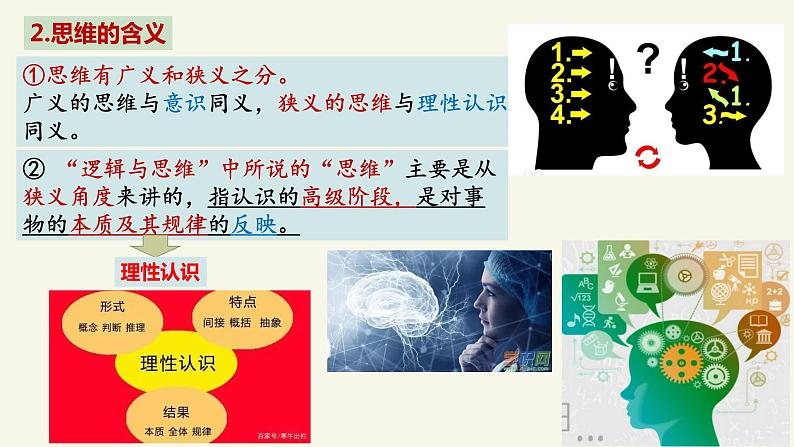 第一课 走进思维世界 课件-2024届高考政治一轮复习统编版选择性必修三逻辑与思维07