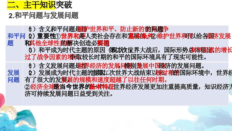 第四课 和平与发展 课件-2024届高考政治一轮复习统编版选择性必修一当代国际政治与经济第6页