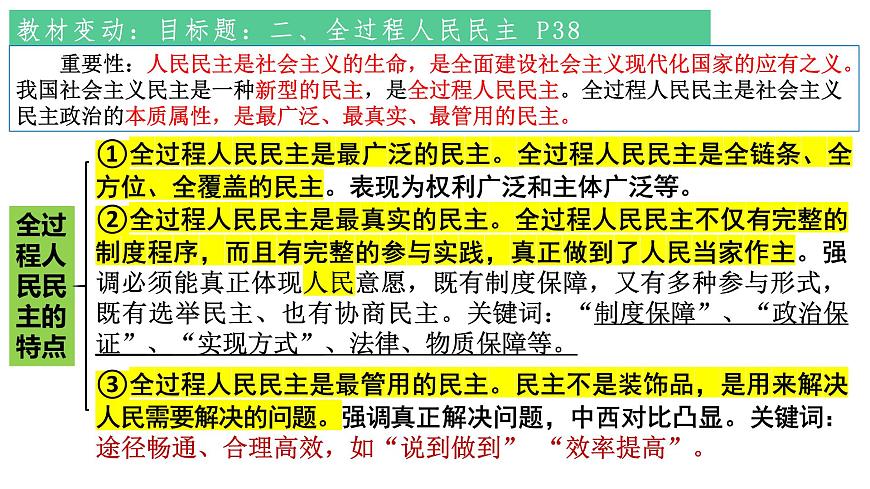 專題五 人民當(dāng)家作主 課件-2024屆高考政治二輪復(fù)習(xí)統(tǒng)編版必修三政治與法治第7頁