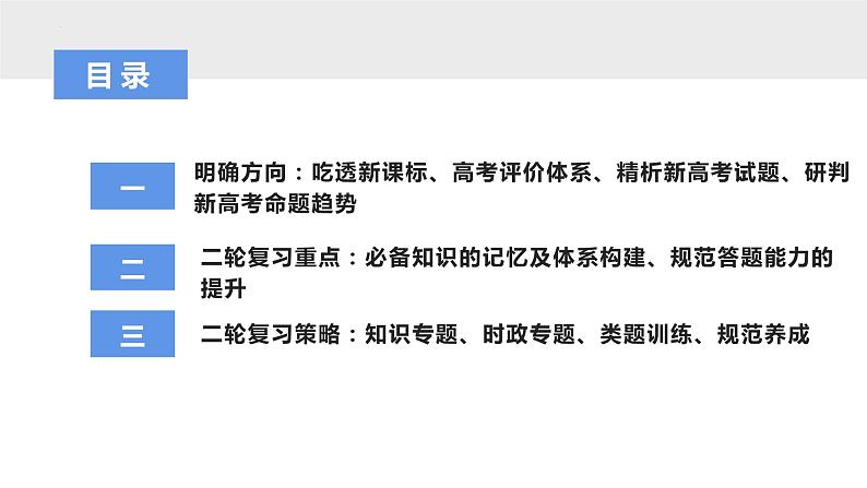 二轮复习:方向·重点·策略 课件-2024届湖北省十堰市高考政治二轮复习备考研讨会第2页