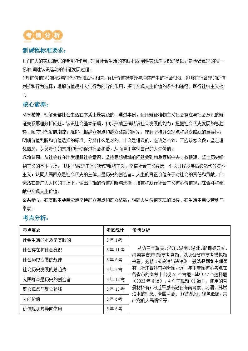 专题09 历史唯物主义（讲义）-2024年高考政治二轮复习讲义（统编版必修4）03