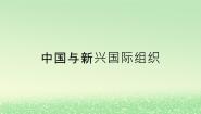 高中政治 (道德与法治)人教统编版选择性必修1 当代国际政治与经济中国与新兴国际组织课文课件ppt