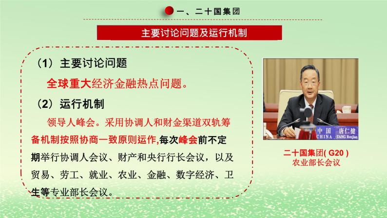 第四单元国际组织第九课中国与国际组织9.2中国与新兴国际组织课件（部编版选择性必修1）08