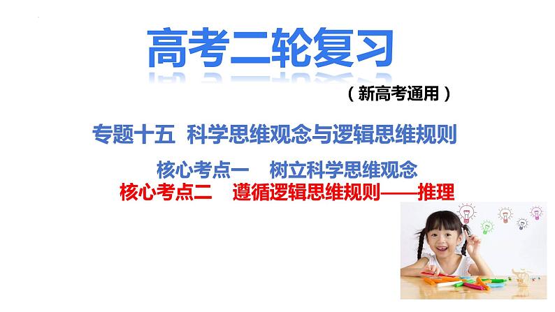 核心考点二 遵循逻辑思维规则(推理) 课件-2024届高考政治二轮复习统编版选择性必修三逻辑与思维01