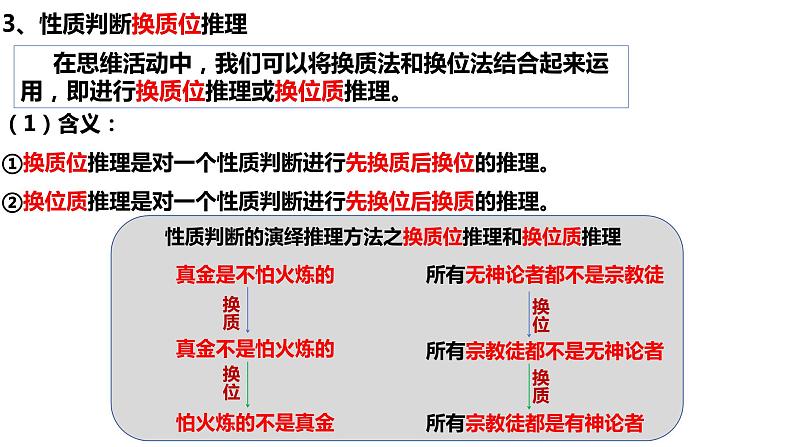 核心考点二 遵循逻辑思维规则(推理) 课件-2024届高考政治二轮复习统编版选择性必修三逻辑与思维07