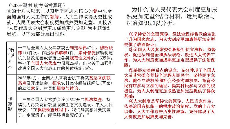 专题一 中国特色社会主义制度之政治制度(3)我国的基本政治制度 课件-2024年高考政治二轮专题复习(统编版)第6页